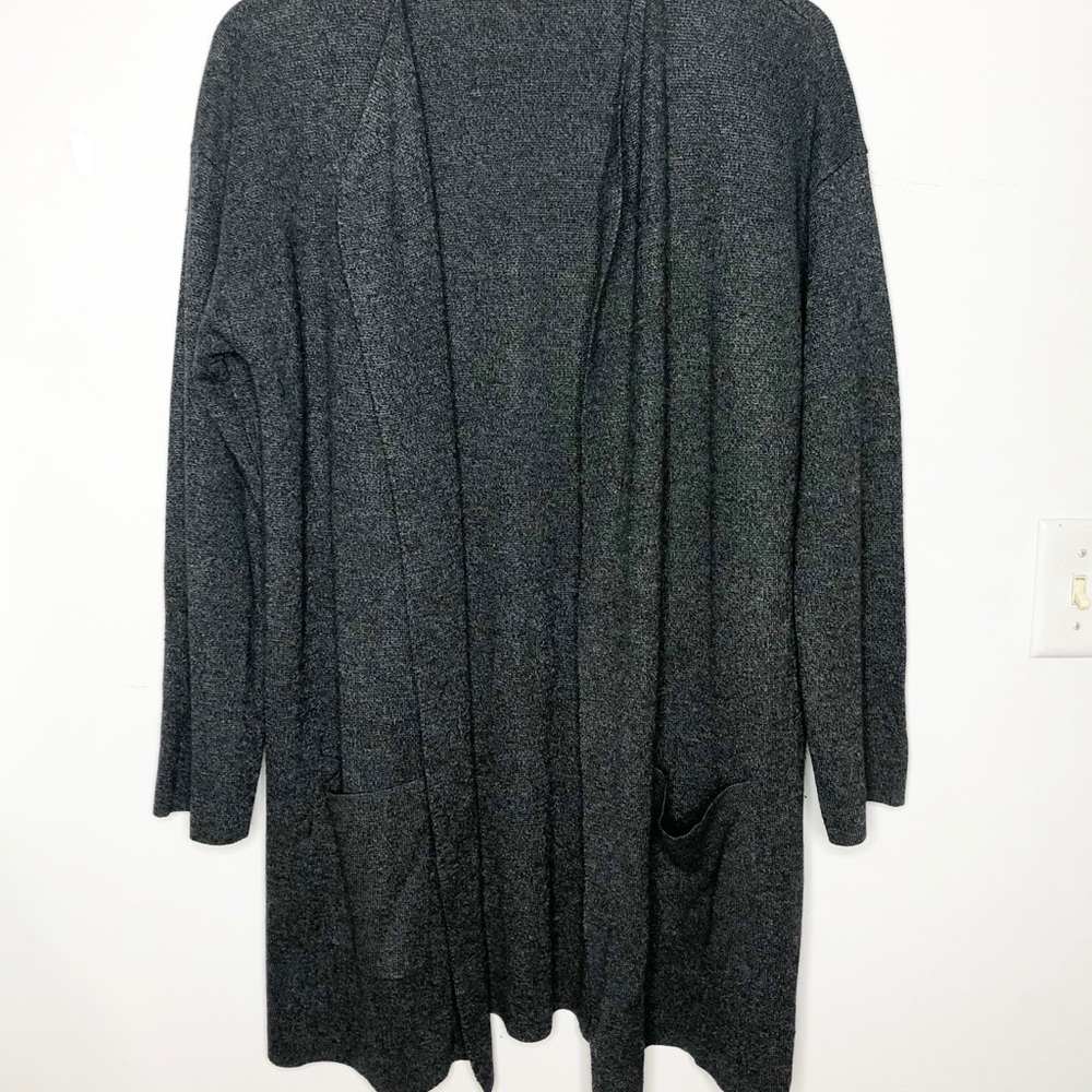 EILEEN FISHER Wool Blend Open Front Cardigan - Picture 4 of 7